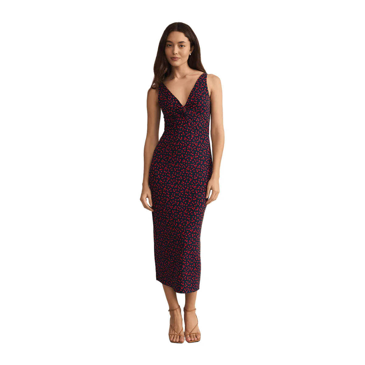 Z Supply Women's Eleve La Rosa Ditsy Midi Dress Eclipse
