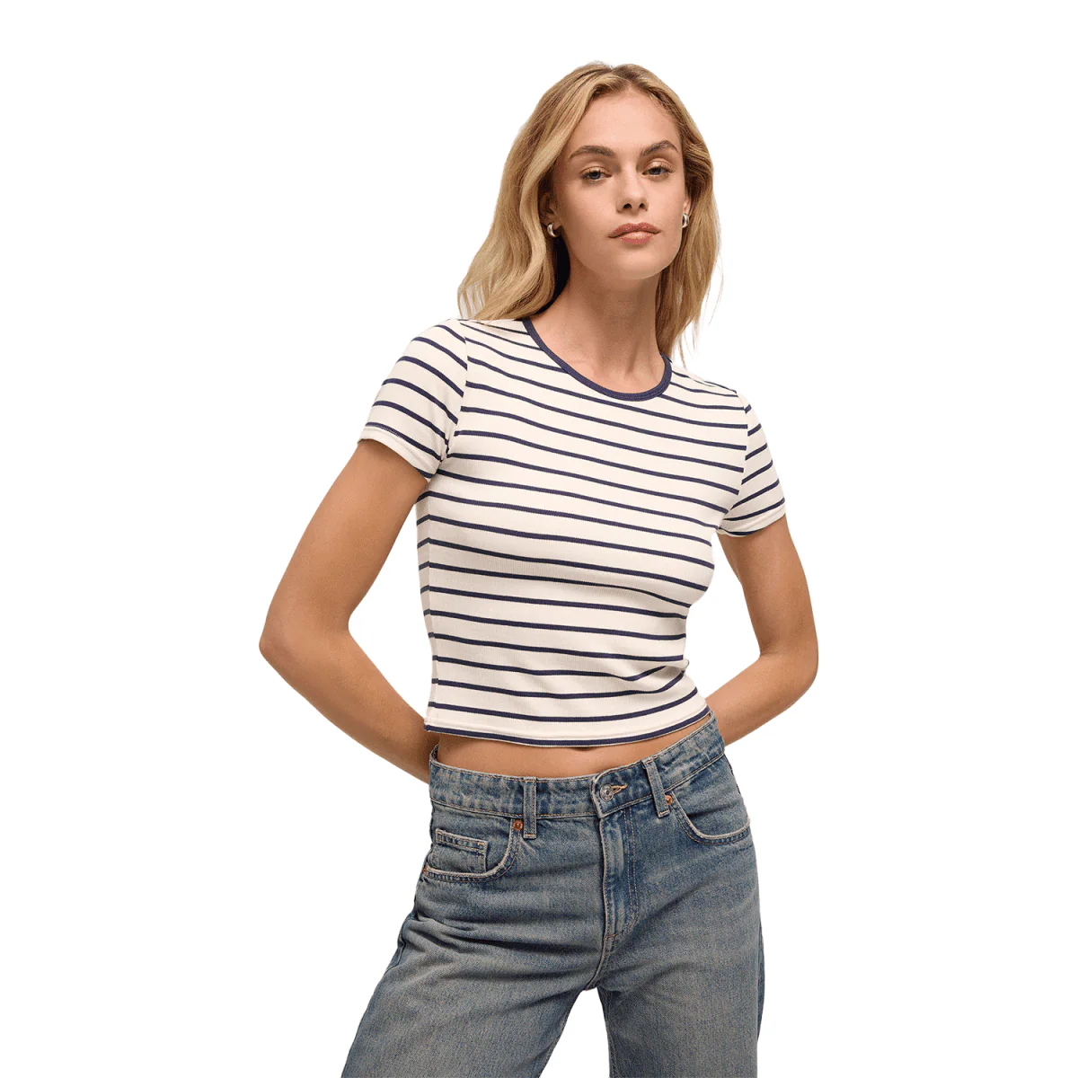 Z Supply Women's Saxton Striped T-Shirt Supernova