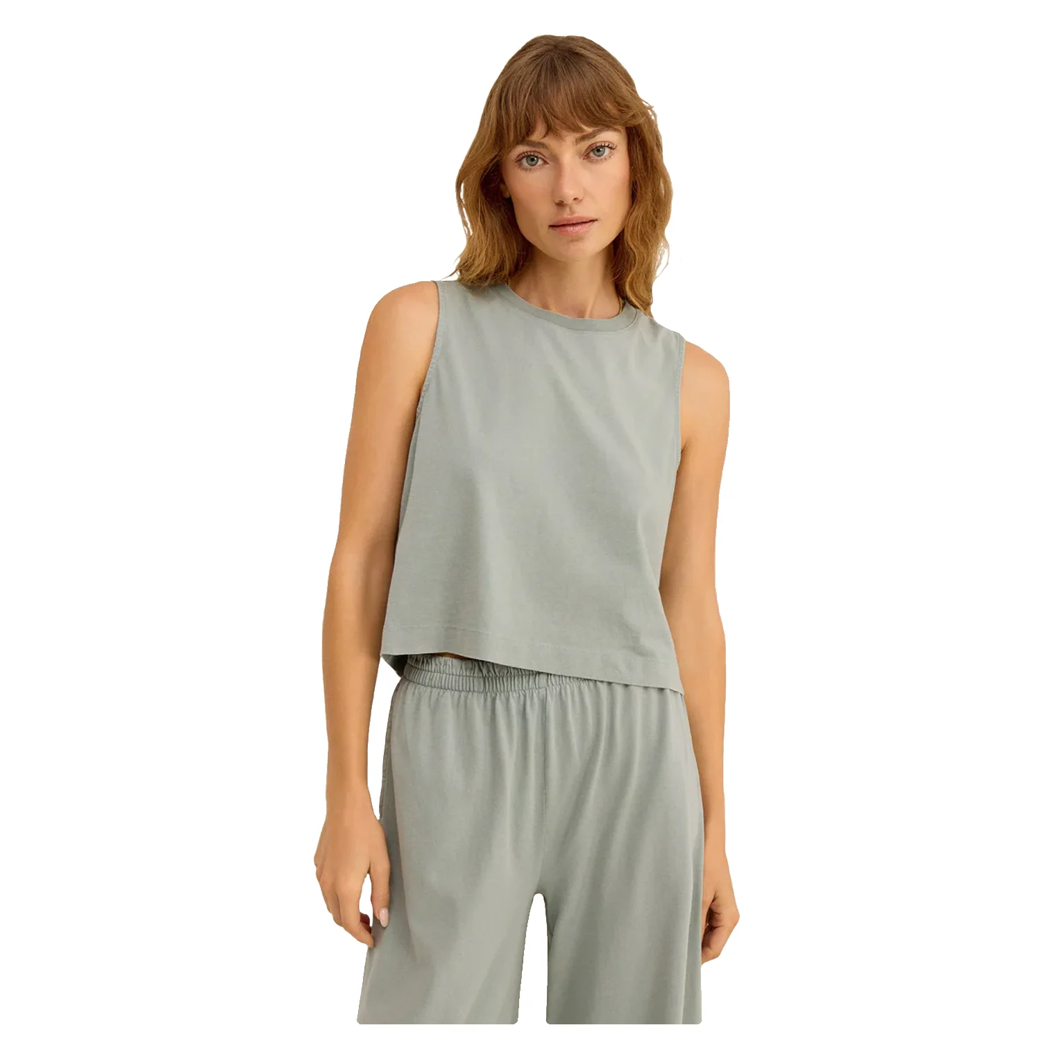 Z Supply Women's Sloane Jersey Muscle Tank Harbor Gray