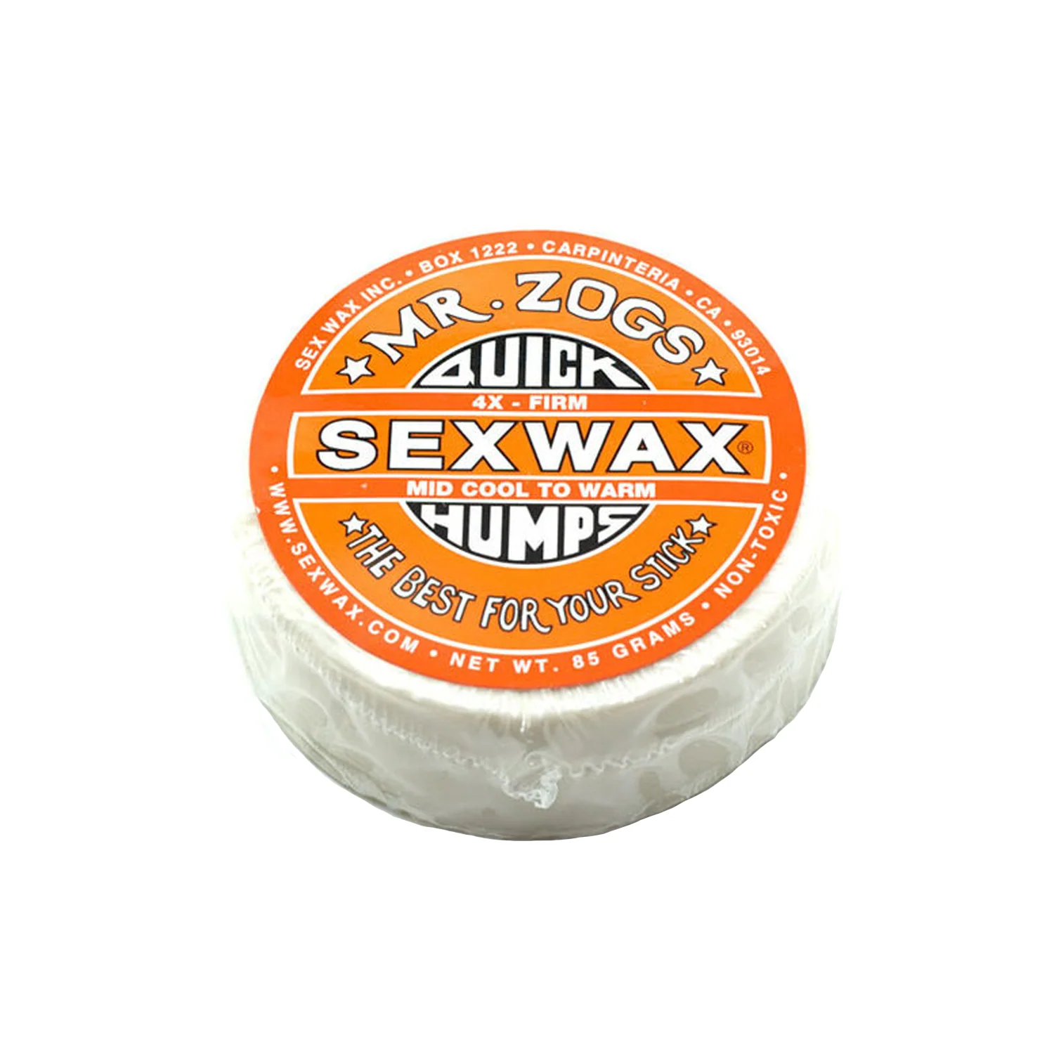 Zogs Sex Wax 4x Orange Label Cool to Warm Surf Wax